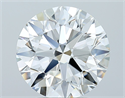 Natural Diamond 3.00 Carats, Round with Excellent Cut, G Color, VS1 Clarity and Certified by GIA