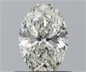 Natural Diamond 0.52 Carats, Oval with  Cut, J Color, IF Clarity and Certified by IGI