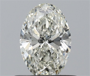 Picture of Natural Diamond 0.52 Carats, Oval with  Cut, J Color, IF Clarity and Certified by IGI