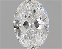 Natural Diamond 0.84 Carats, Oval with  Cut, E Color, VS2 Clarity and Certified by GIA