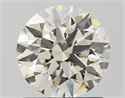 Natural Diamond 1.21 Carats, Round with Excellent Cut, J Color, VS2 Clarity and Certified by IGI