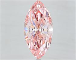 Picture of Lab Grown Diamond 7.03 Carats, Marquise with  Cut, Fancy Intense Pink Color, VS1 Clarity and Certified by IGI