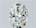 Natural Diamond 0.90 Carats, Oval with  Cut, I Color, VS1 Clarity and Certified by GIA