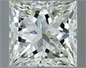 Natural Diamond 2.50 Carats, Princess with  Cut, J Color, VS1 Clarity and Certified by IGI