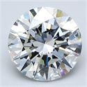 Diamante Natural 3.01 quilates, Redondo , Color H, claridad SI1 y certificado GIA