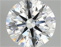 Lab Grown Diamond 3.02 Carats, Round with Ideal Cut, D Color, VVS2 Clarity and Certified by IGI