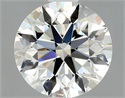 Natural Diamond 0.85 Carats, Round with Excellent Cut, I Color, VVS2 Clarity and Certified by GIA