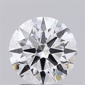 Picture of Lab Grown Diamond 2.38 Carats, Round with Ideal Cut, D Color, VVS2 Clarity and Certified by IGI