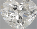 Natural Diamond 0.31 Carats, Heart with  Cut, E Color, VVS1 Clarity and Certified by IGI