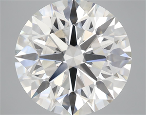 Picture of Lab Grown Diamond 8.01 Carats, Round with Ideal Cut, F Color, VS2 Clarity and Certified by IGI