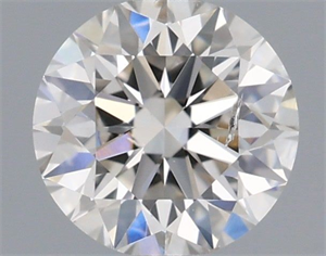 Picture of Natural Diamond 0.50 Carats, Round with Excellent Cut, I Color, SI2 Clarity and Certified by IGI