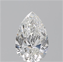 Natural Diamond 0.70 Carats, Pear with  Cut, G Color, VVS2 Clarity and Certified by GIA
