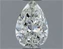 Natural Diamond 0.50 Carats, Pear with  Cut, I Color, VVS1 Clarity and Certified by GIA