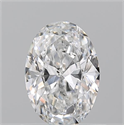 Natural Diamond 0.70 Carats, Oval with  Cut, E Color, SI2 Clarity and Certified by GIA