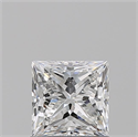 Natural Diamond 1.01 Carats, Princess with  Cut, E Color, VVS1 Clarity and Certified by GIA