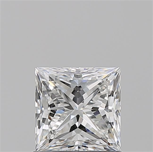 Picture of Natural Diamond 1.01 Carats, Princess with  Cut, E Color, VVS1 Clarity and Certified by GIA