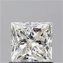 Natural Diamond 0.90 Carats, Princess with  Cut, J Color, VVS1 Clarity and Certified by GIA
