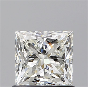 Picture of Natural Diamond 0.90 Carats, Princess with  Cut, J Color, VVS1 Clarity and Certified by GIA