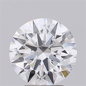 Picture of Lab Grown Diamond 2.98 Carats, Round with Ideal Cut, D Color, VVS1 Clarity and Certified by IGI