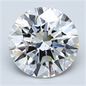 Natural Diamond 5.02 Carats, Round with Excellent Cut, H Color, VS2 Clarity and Certified by GIA