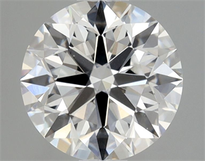 Picture of Natural Diamond 0.90 Carats, Round with Excellent Cut, E Color, VS2 Clarity and Certified by GIA