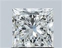 Natural Diamond 1.01 Carats, Princess with  Cut, I Color, VS1 Clarity and Certified by GIA
