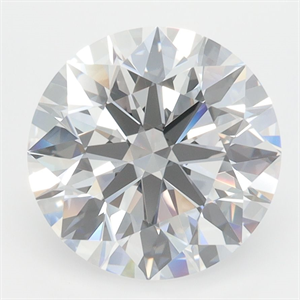 Picture of Lab Grown Diamond 4.03 Carats, Round with Excellent Cut, D Color, VVS2 Clarity and Certified by GIA