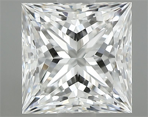 Picture of Natural Diamond 1.16 Carats, Princess with  Cut, F Color, VVS2 Clarity and Certified by GIA