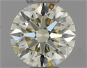 Natural Diamond 0.40 Carats, Round with Excellent Cut, M Color, VVS2 Clarity and Certified by IGI