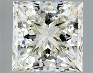 Foto Diamante Natural 2.02 quilates, Princesa , Color J, claridad VS2 y certificado HRD de