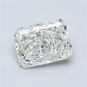 Picture of Natural Diamond 1.01 Carats, Radiant with  Cut, I Color, VS1 Clarity and Certified by GIA