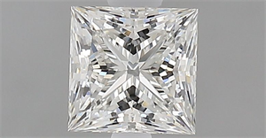 Picture of Natural Diamond 0.66 Carats, Princess with  Cut, H Color, VVS1 Clarity and Certified by GIA