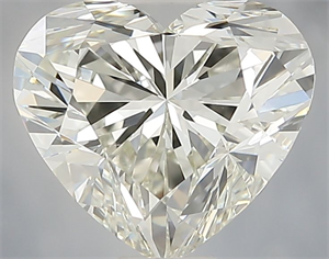 Picture of Natural Diamond 1.51 Carats, Heart with  Cut, I Color, VVS1 Clarity and Certified by IGI