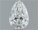 Diamante Natural 0.60 quilates, De pera , Color G, claridad SI1 y certificado GIA