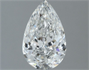 Natural Diamond 1.00 Carats, Pear with  Cut, F Color, SI1 Clarity and Certified by IGI