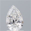 Natural Diamond 0.89 Carats, Pear with  Cut, D Color, VS2 Clarity and Certified by GIA