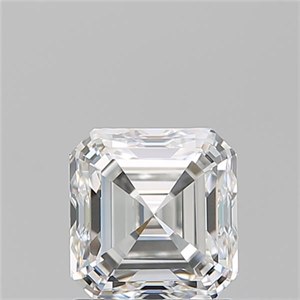 Foto Diamante Natural 1.50 quilates, Asscher , Color E, claridad VVS2 y certificado GIA de