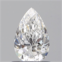 Natural Diamond 0.60 Carats, Pear with  Cut, D Color, VVS1 Clarity and Certified by GIA
