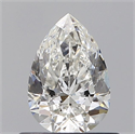 Natural Diamond 0.60 Carats, Pear with  Cut, G Color, SI2 Clarity and Certified by GIA