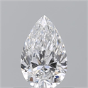 Natural Diamond 0.50 Carats, Pear with  Cut, D Color, VS1 Clarity and Certified by GIA