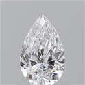 Natural Diamond 0.50 Carats, Pear with  Cut, D Color, VS1 Clarity and Certified by GIA