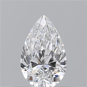 Picture of Natural Diamond 0.50 Carats, Pear with  Cut, D Color, VS1 Clarity and Certified by GIA