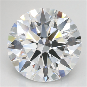 Picture of Lab Grown Diamond 5.15 Carats, Round with Excellent Cut, D Color, IF Clarity and Certified by GIA