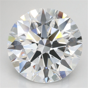 Picture of Lab Grown Diamond 5.15 Carats, Round with Excellent Cut, D Color, IF Clarity and Certified by GIA