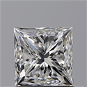 Natural Diamond 1.01 Carats, Princess with  Cut, F Color, SI1 Clarity and Certified by GIA