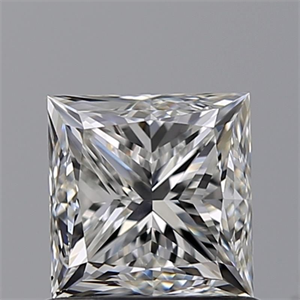 Picture of Natural Diamond 1.01 Carats, Princess with  Cut, F Color, SI1 Clarity and Certified by GIA