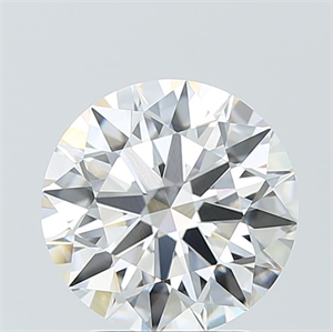 Picture of Lab Grown Diamond 3.09 Carats, Round with Ideal Cut, F Color, VVS1 Clarity and Certified by IGI