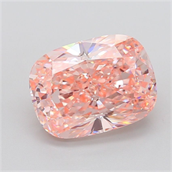 Picture of Lab Grown Diamond 7.30 Carats, CUSHION MODIFIED with  Cut, Fancy Vivid Pink Color, VS1 Clarity and Certified by IGI
