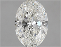 Natural Diamond 0.72 Carats, Oval with  Cut, J Color, VS1 Clarity and Certified by GIA