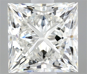 Picture of Natural Diamond 0.51 Carats, Princess with  Cut, G Color, VS1 Clarity and Certified by GIA